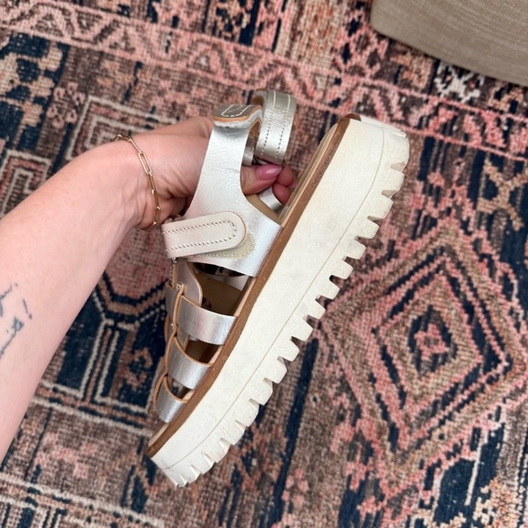 Labucq Boomer Sport Metallic Platform Fisherman Sandals EU 38 / US 7.5-8 - Picture 7 of 10